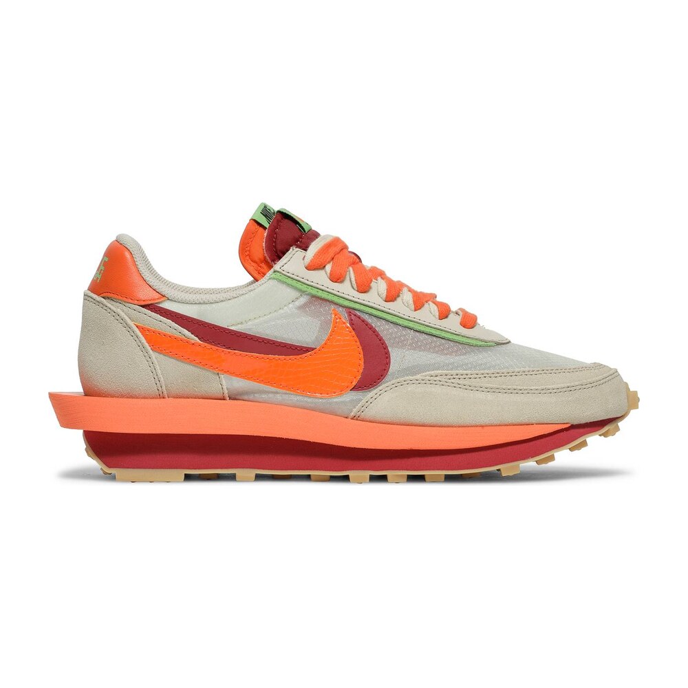 Tenis Nike Ld Waffle Sacai Clot Net Orange Blaze