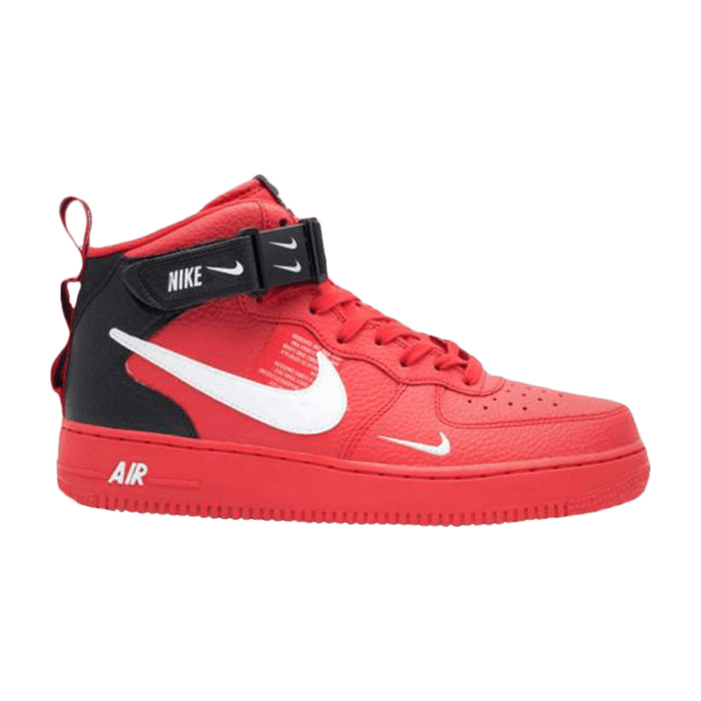 Tenis Nike Air Force 1 Mid Utility University Red