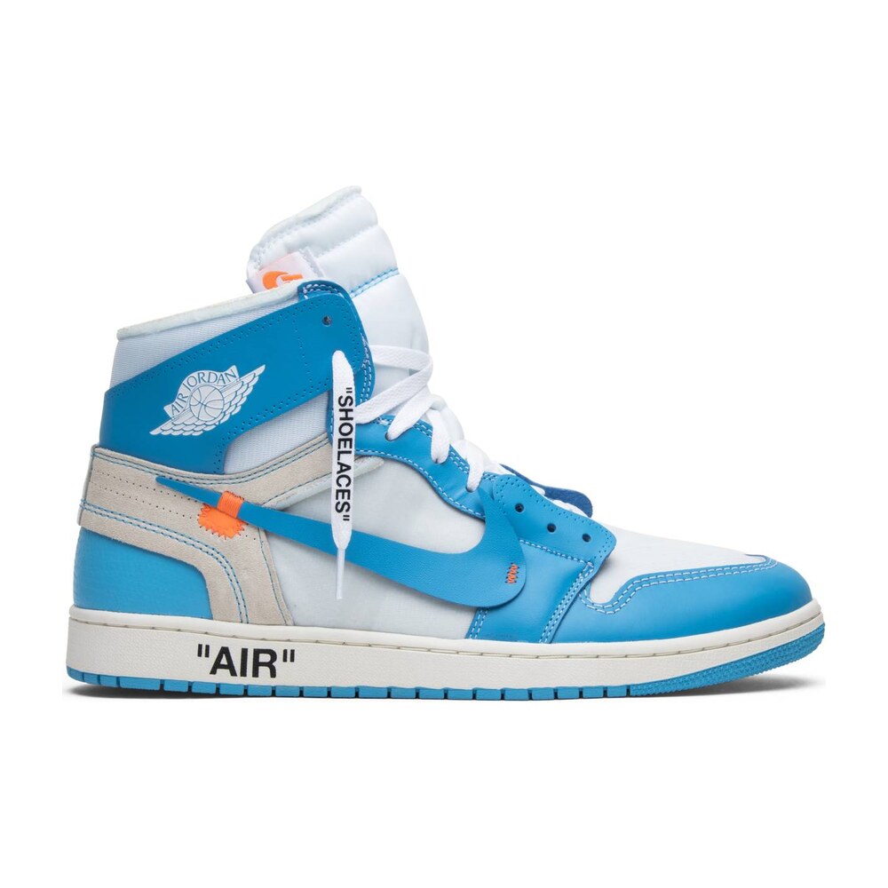 Tenis Air Jordan 1 High Off White University Blue