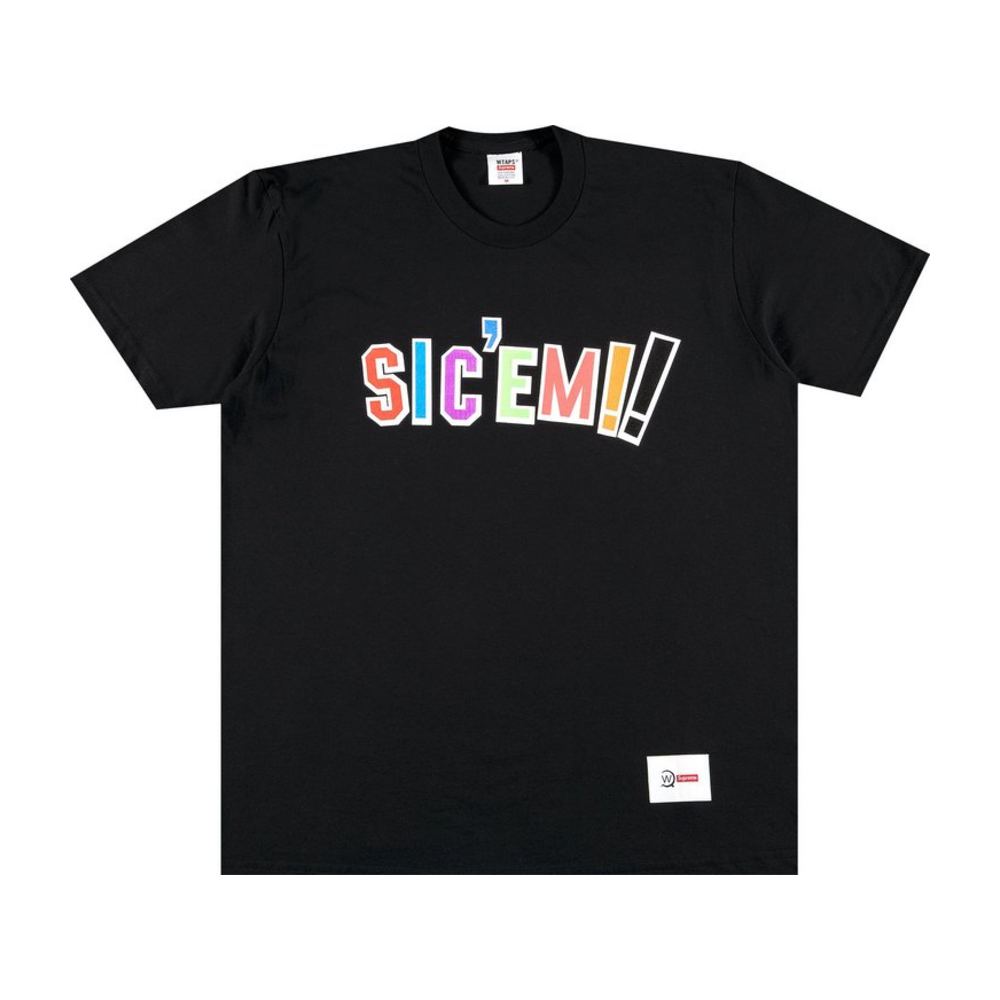 Supreme Wtaps Sic'em! Tee Black
