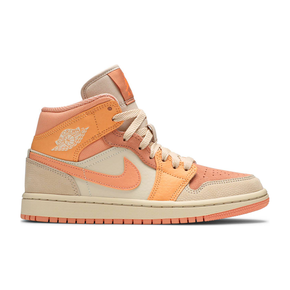 Tenis Air Jordan 1 Mid Apricot Orange