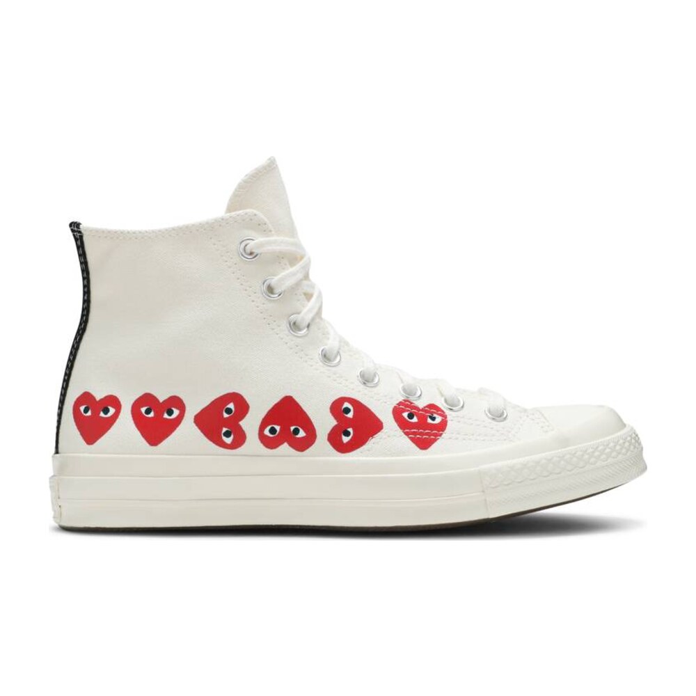 Tenis Converse Chuck Taylor All Star 70s Hi Comme Des Garçons Play Multi Heart White