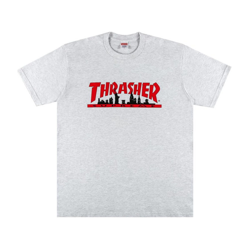 Supreme Thrasher Skyline Tee Ash Grey