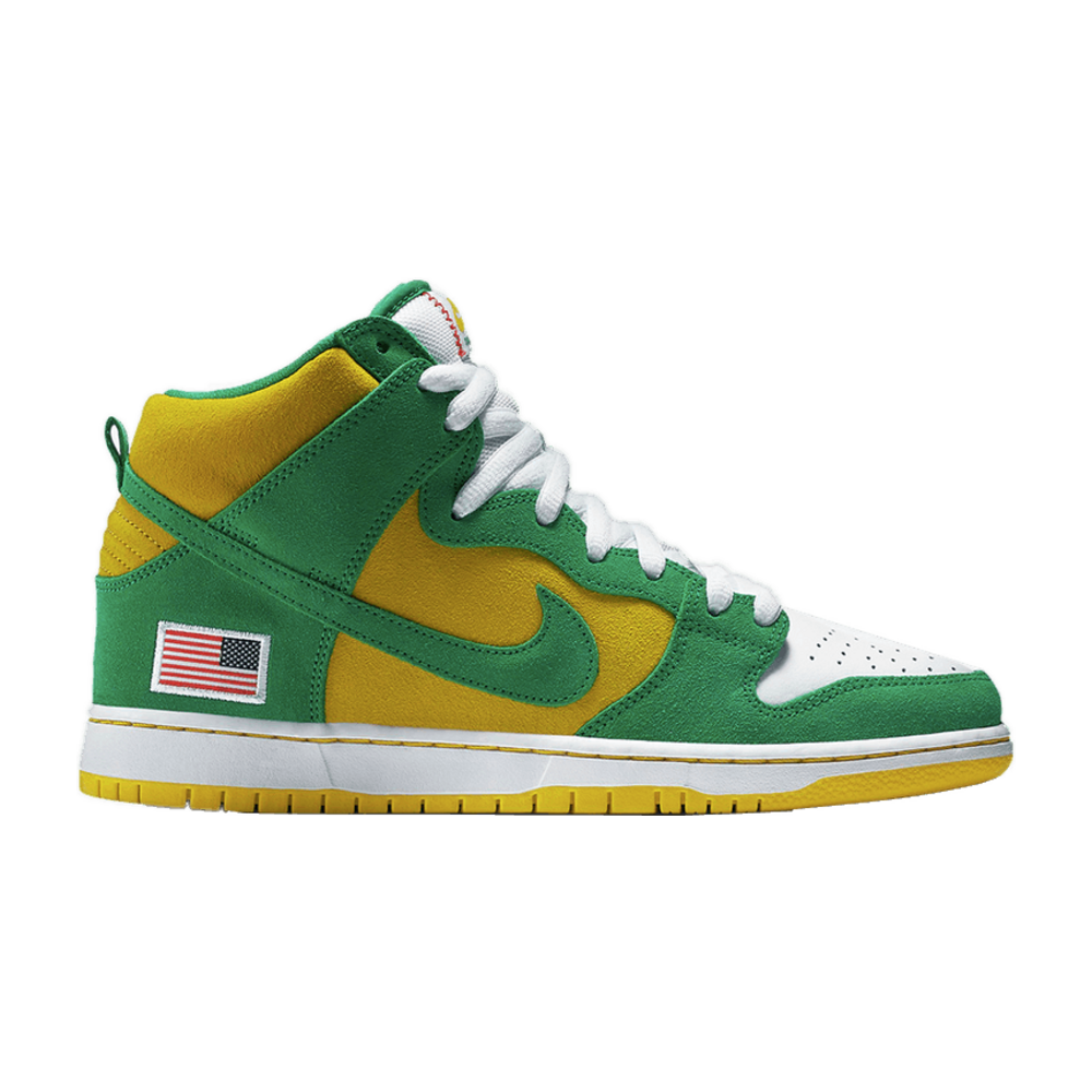 Tenis Nike Sb Dunk High Oakland Athletics
