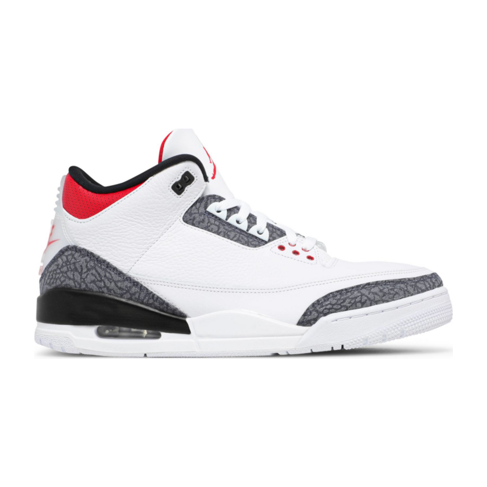 Tenis Jordan 3 Fire Red Denim