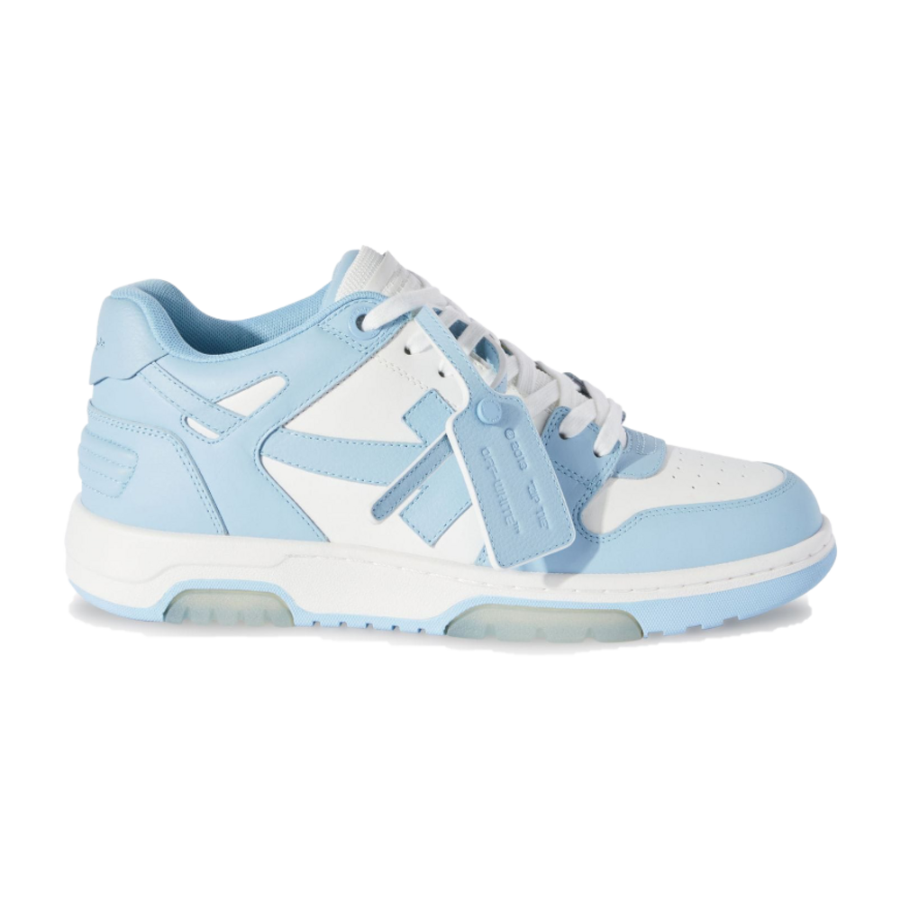TENIS OFF-WHITE OUT OF OFFICE LOW CALF LEATHER WHITE BABY BLUE