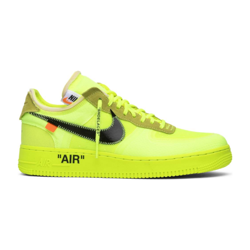 Tenis Nike Air Force 1 Low Off White Volt
