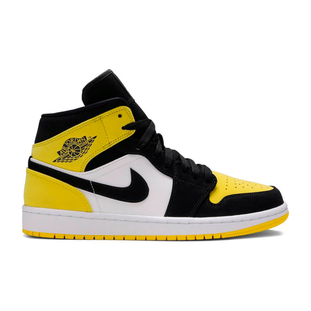 Tenis Air Jordan 1 Mid Yellow Toe Black