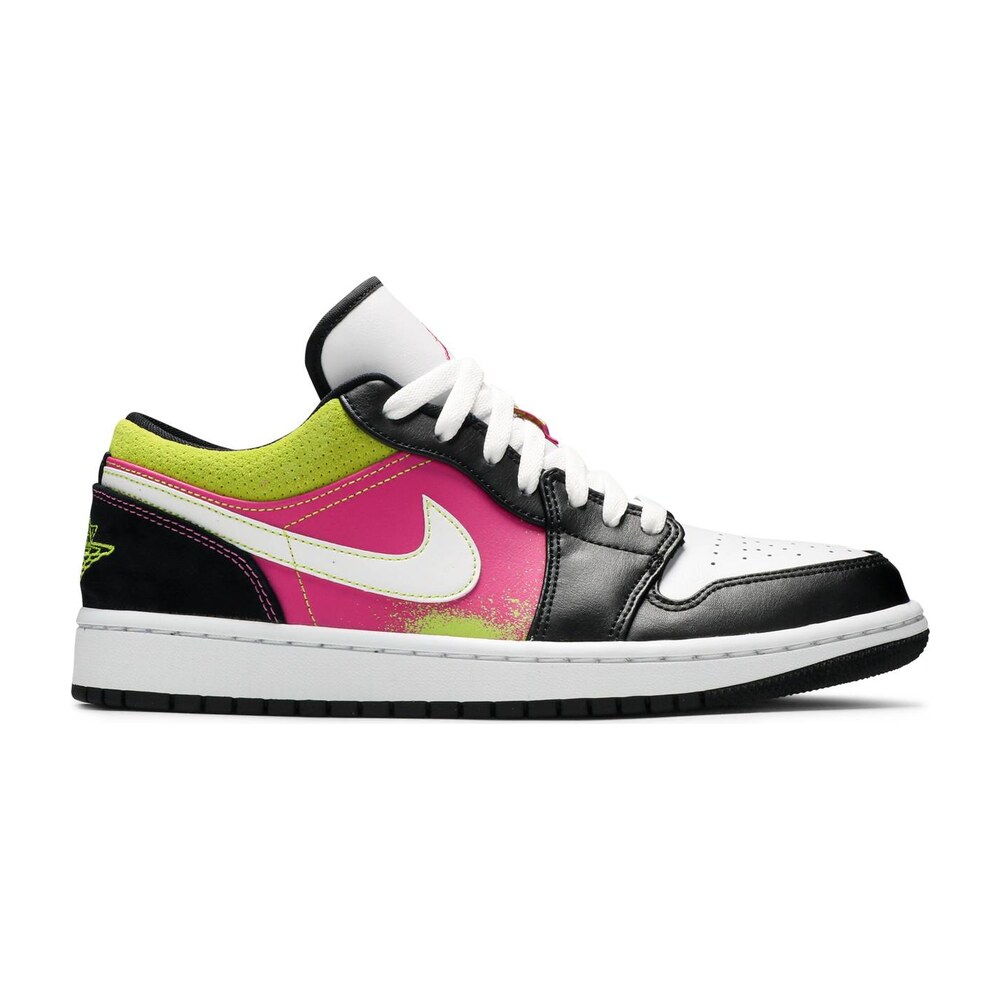 Air Jordan 1 Low Black Active Fuchsia Cyber