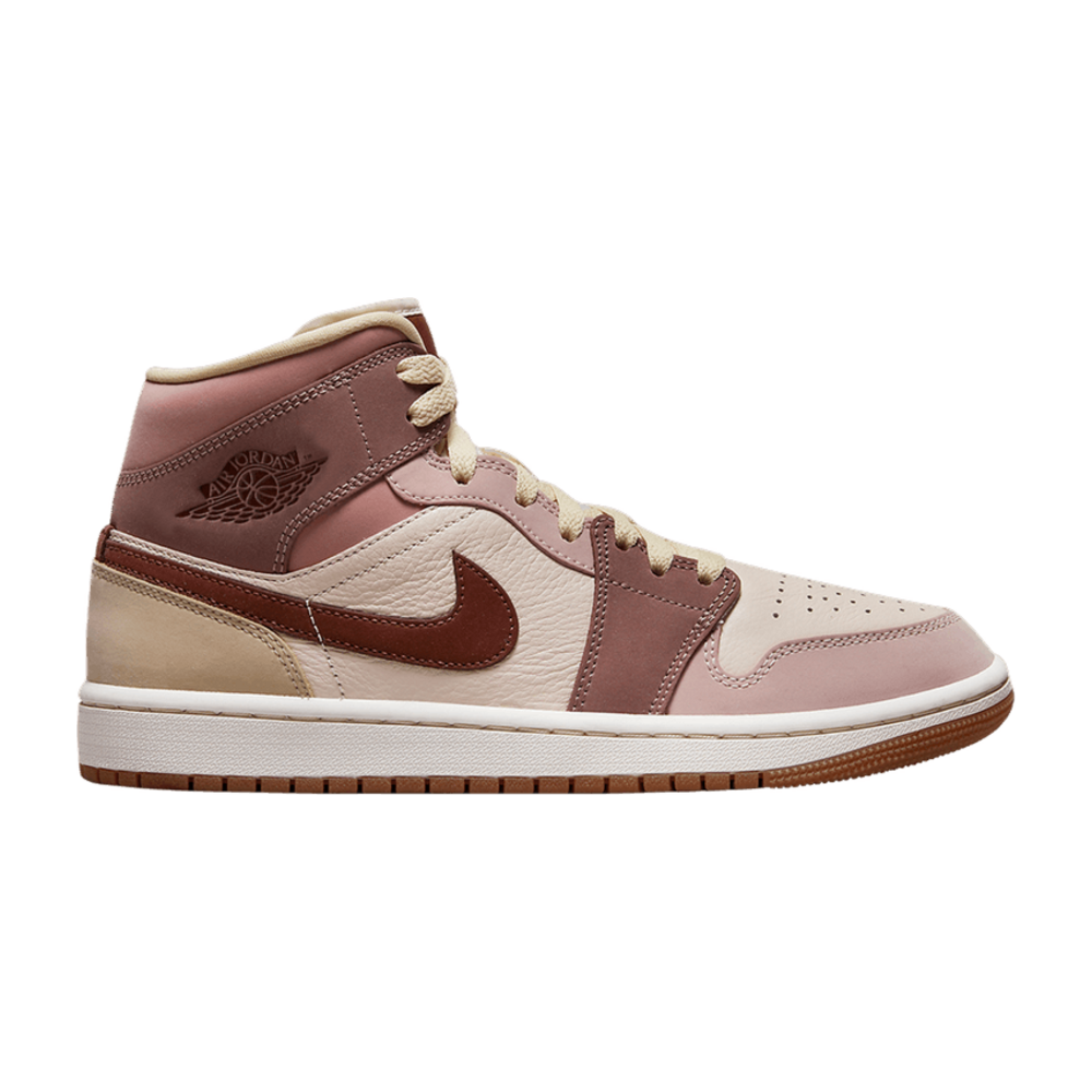 Tenis Air Jordan 1 Mid Se Dark Pony Smoky Mauve