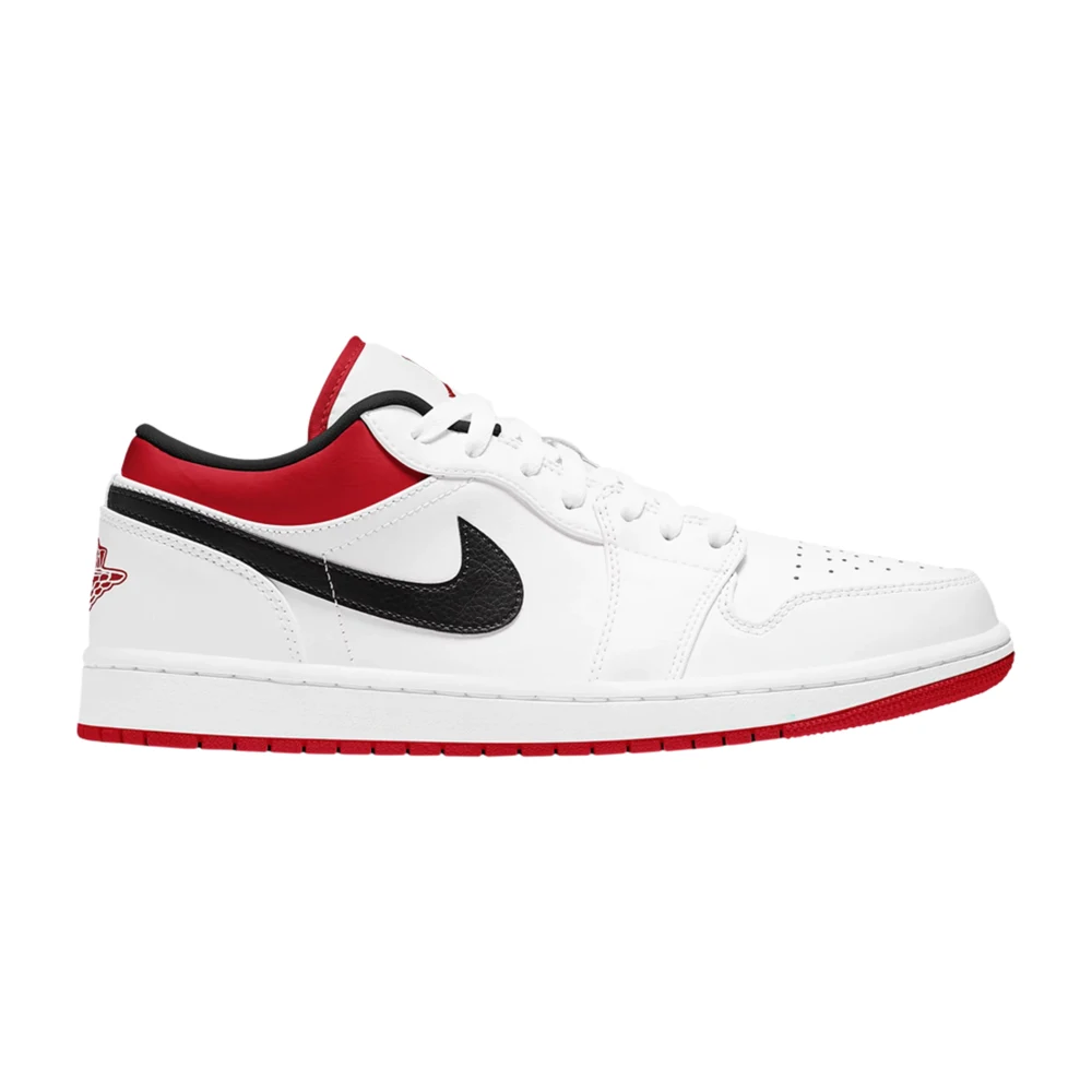 Tenis Air Jordan 1 Low White University Red Black