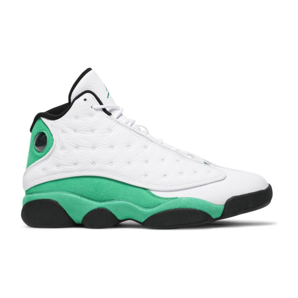 Tenis Jordan 13 White Lucky Green