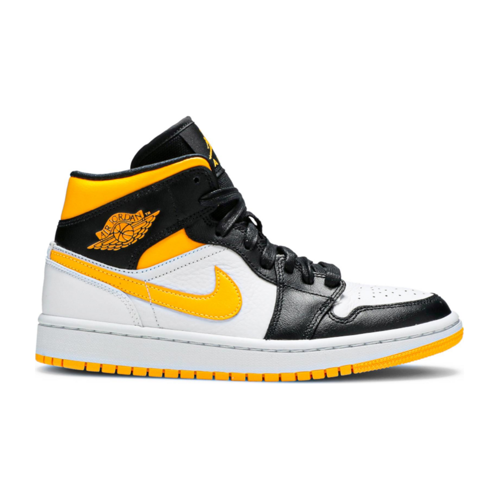 TENIS JORDAN 1 MID LASER ORANGE BLACK