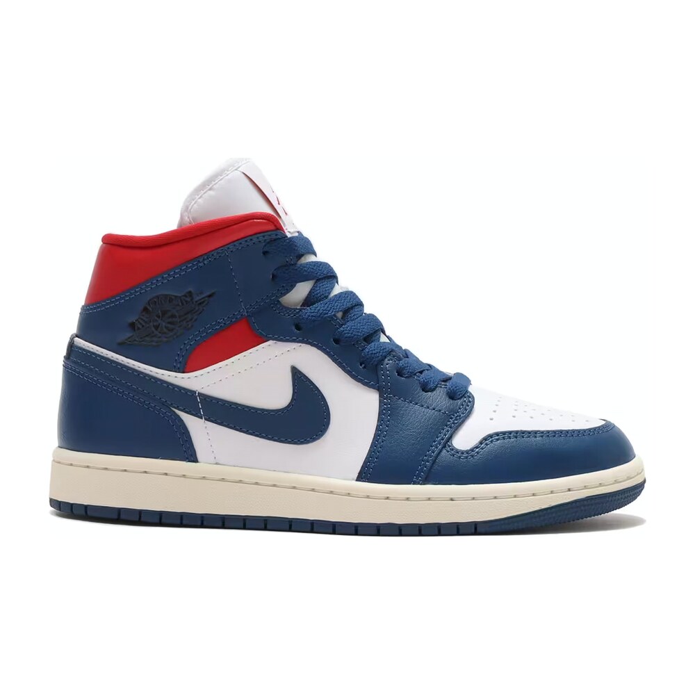 Tenis Air Jordan 1 Mid French Blue Gym Red