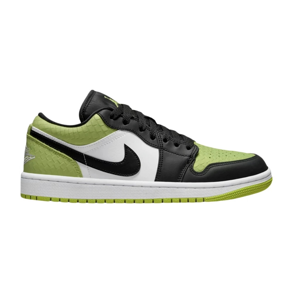 Tenis Air Jordan 1 Low Snakeskin Vivid Green