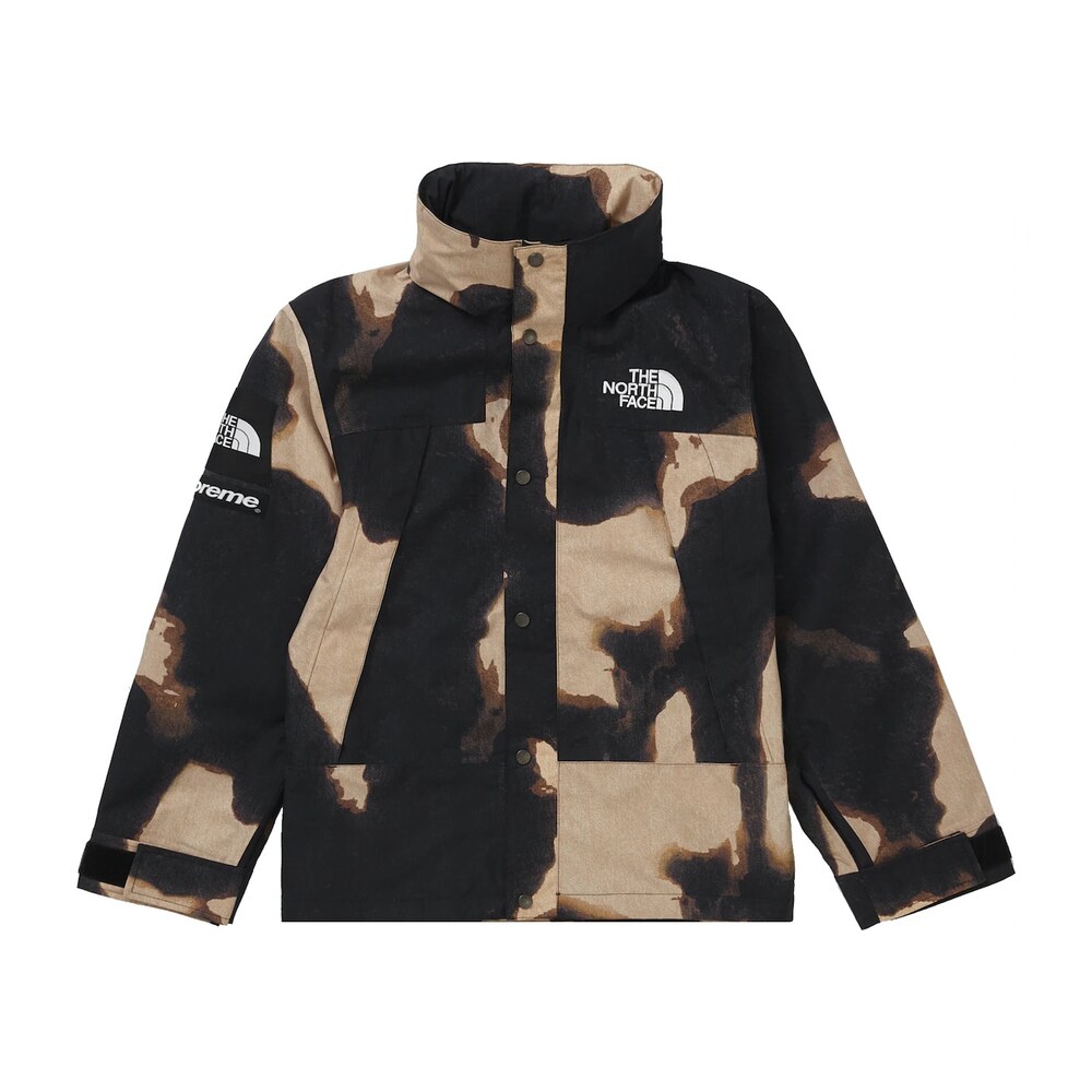 Supreme The North Face Bleached Denim Print Mountain Jacket 