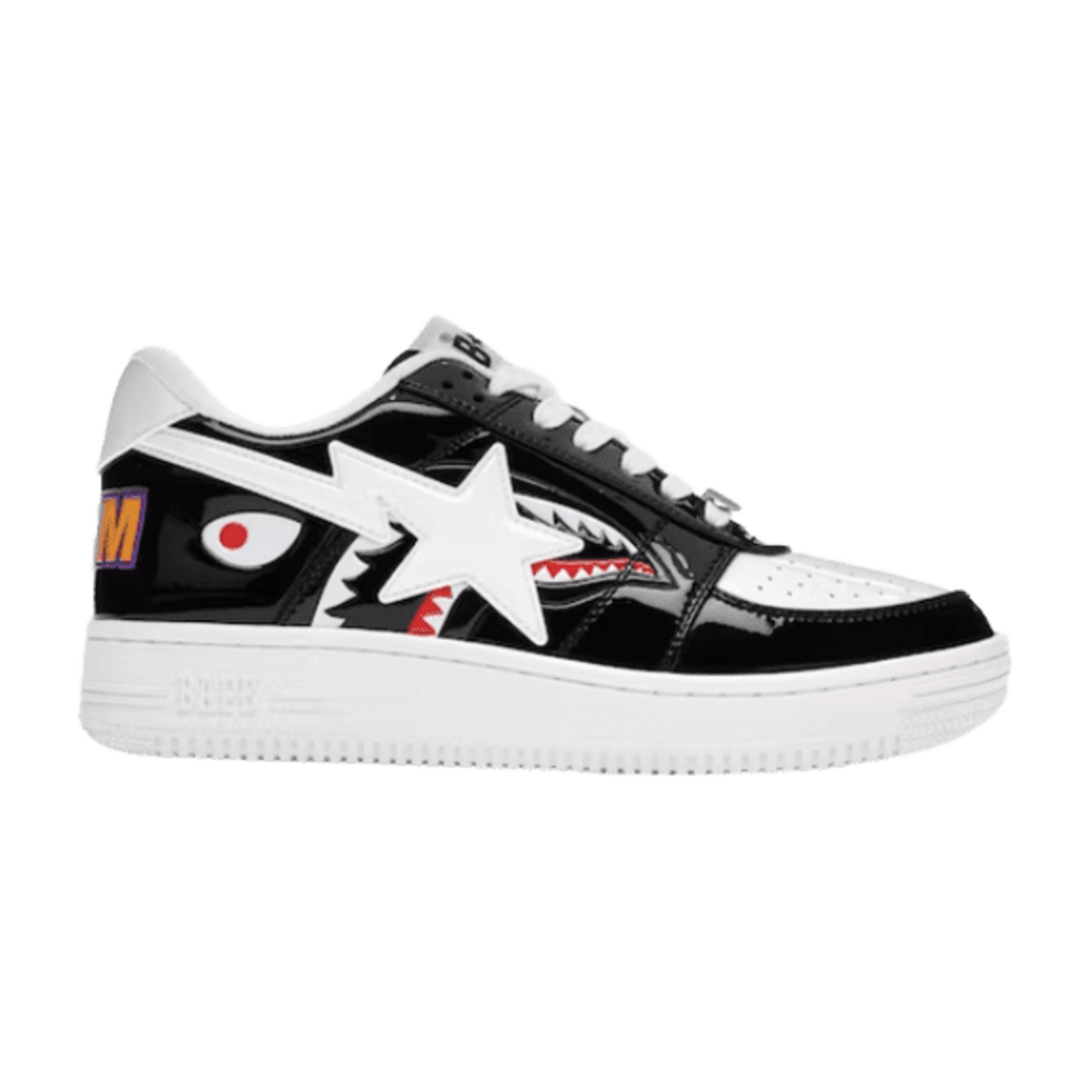 A BATHING APE BAPE STA LOW COLOR BLOCK SHARK BLACK