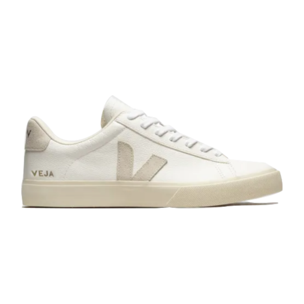 VEJA CAMPO LOW CHROMEFREE LEATHER WHITE NATURAL