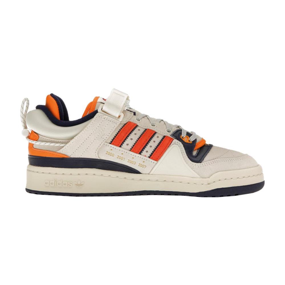 TENIS ADIDAS FORUM BUCKLE LOW BAD BUNNY CANGREJEROS DE SANTURCE