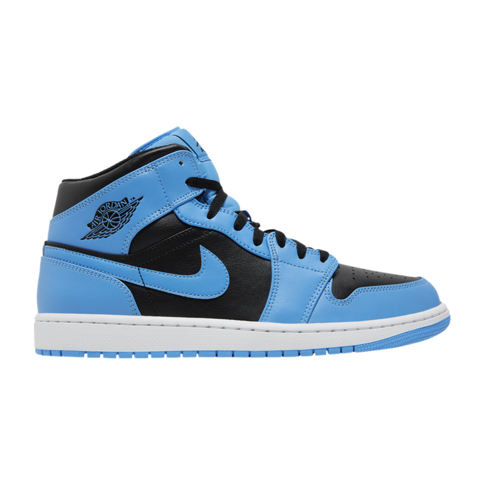 JORDAN 1 MID UNIVERSITY BLUE BLACK