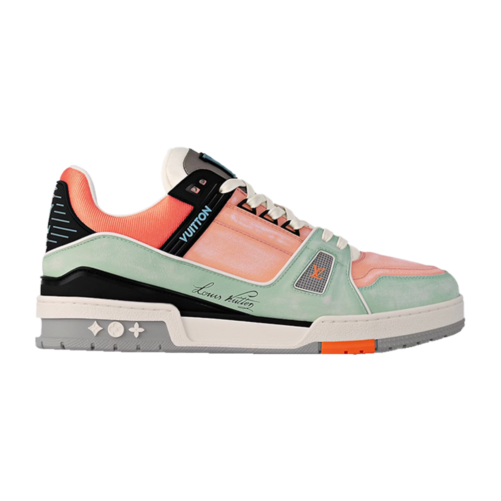 LOUIS VUITTON LV TRAINER ORANGE TEAL VINTAGE