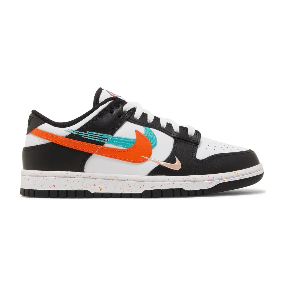 Tenis Nike Dunk Low Multi Swooshes White Washed Teal