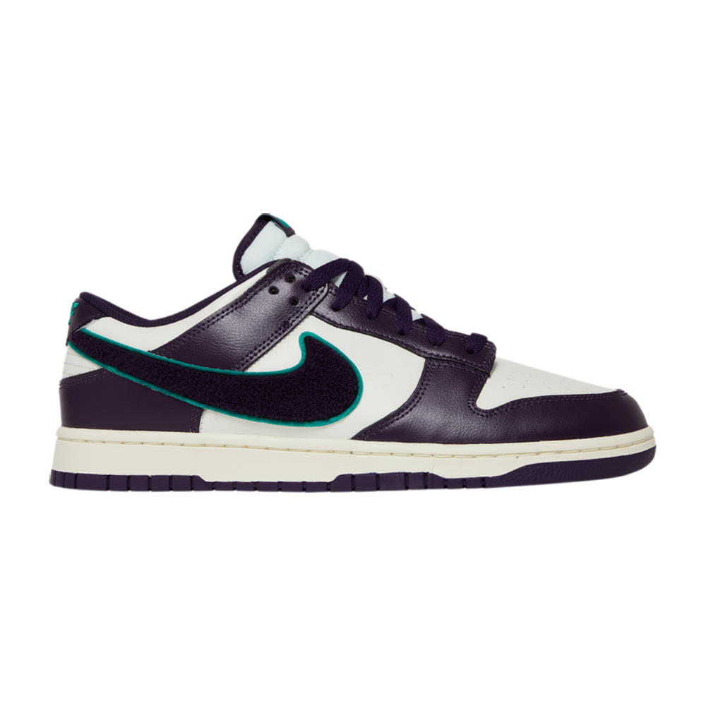 NIKE DUNK LOW CHENILLE SWOOSH SAIL GRAND PURPLE