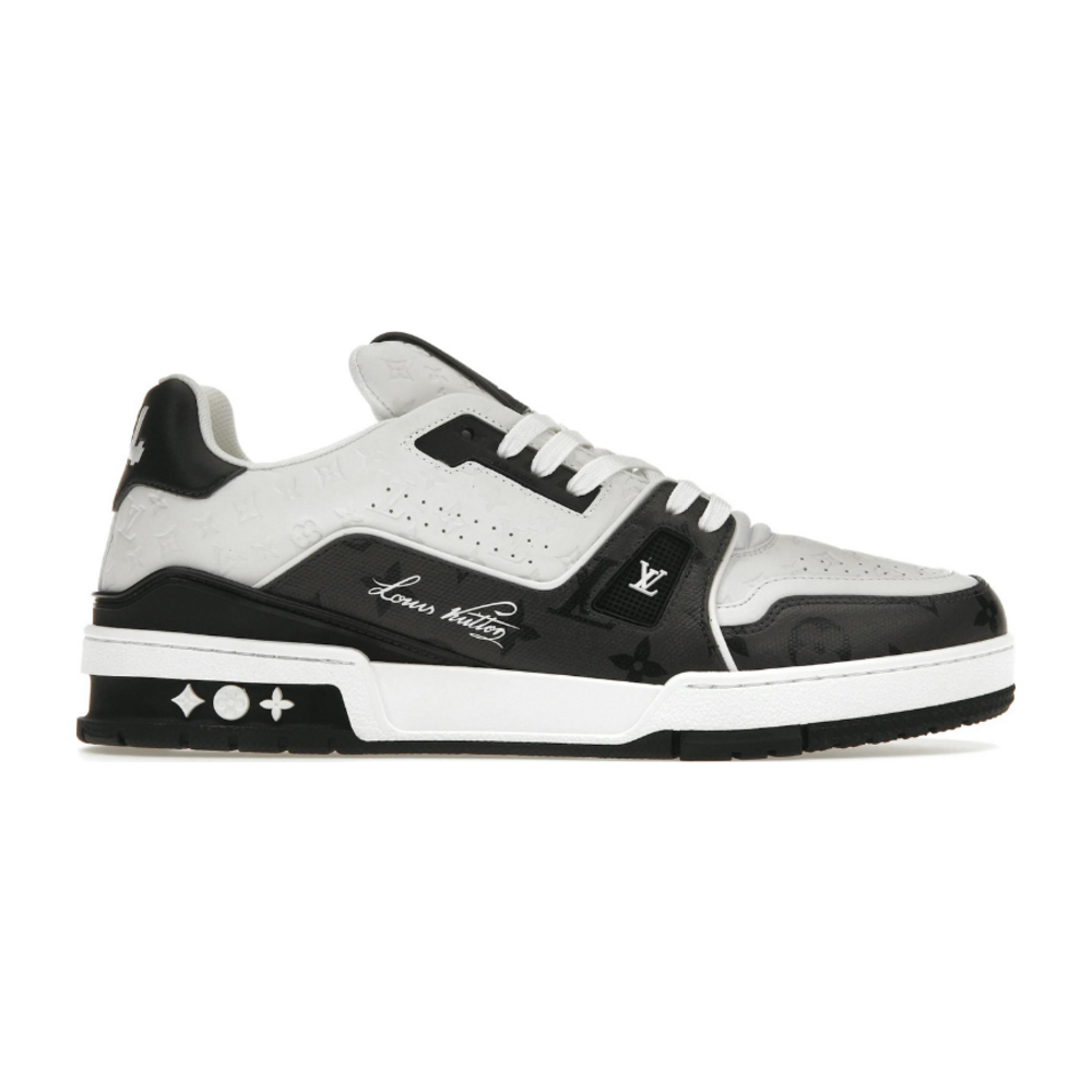 LOUIS VUITTON TRAINER #54 SIGNATURE BLACK WHITE