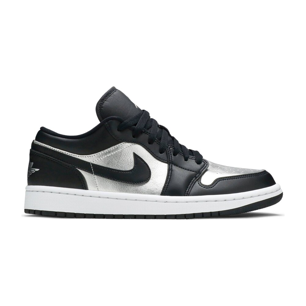 Air Jordan 1 Low Se Black Metallic Silver