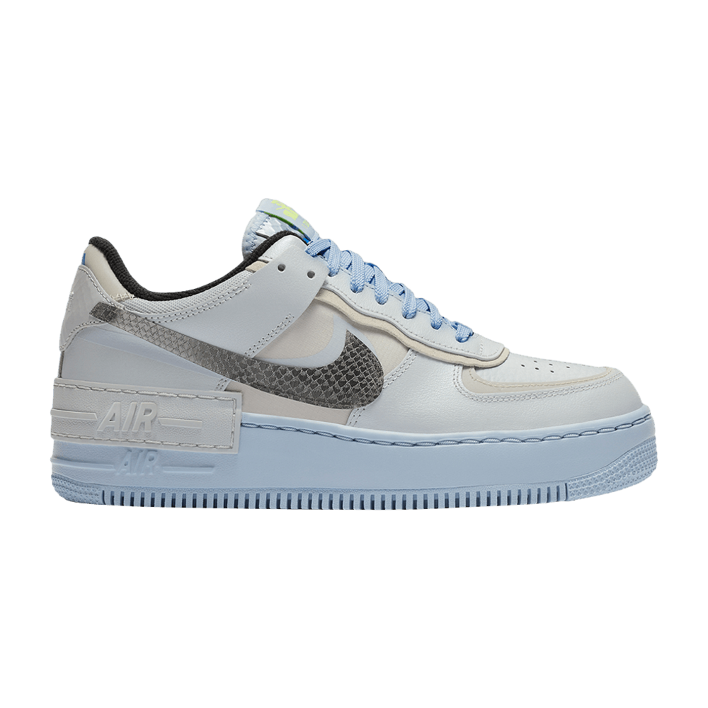 Nike Air Force 1 Shadow Pure Platinum Snakeskin Blue