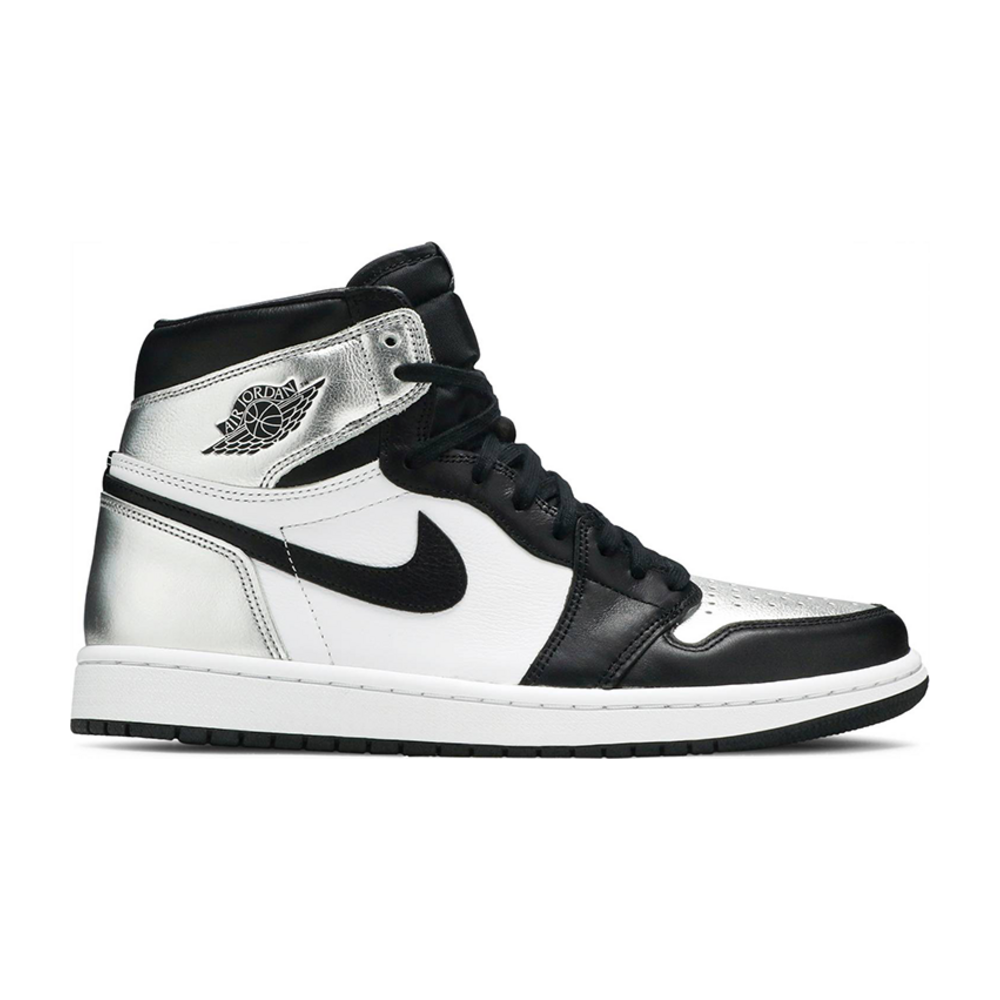 Tenis Air Jordan 1 High Silver Toe