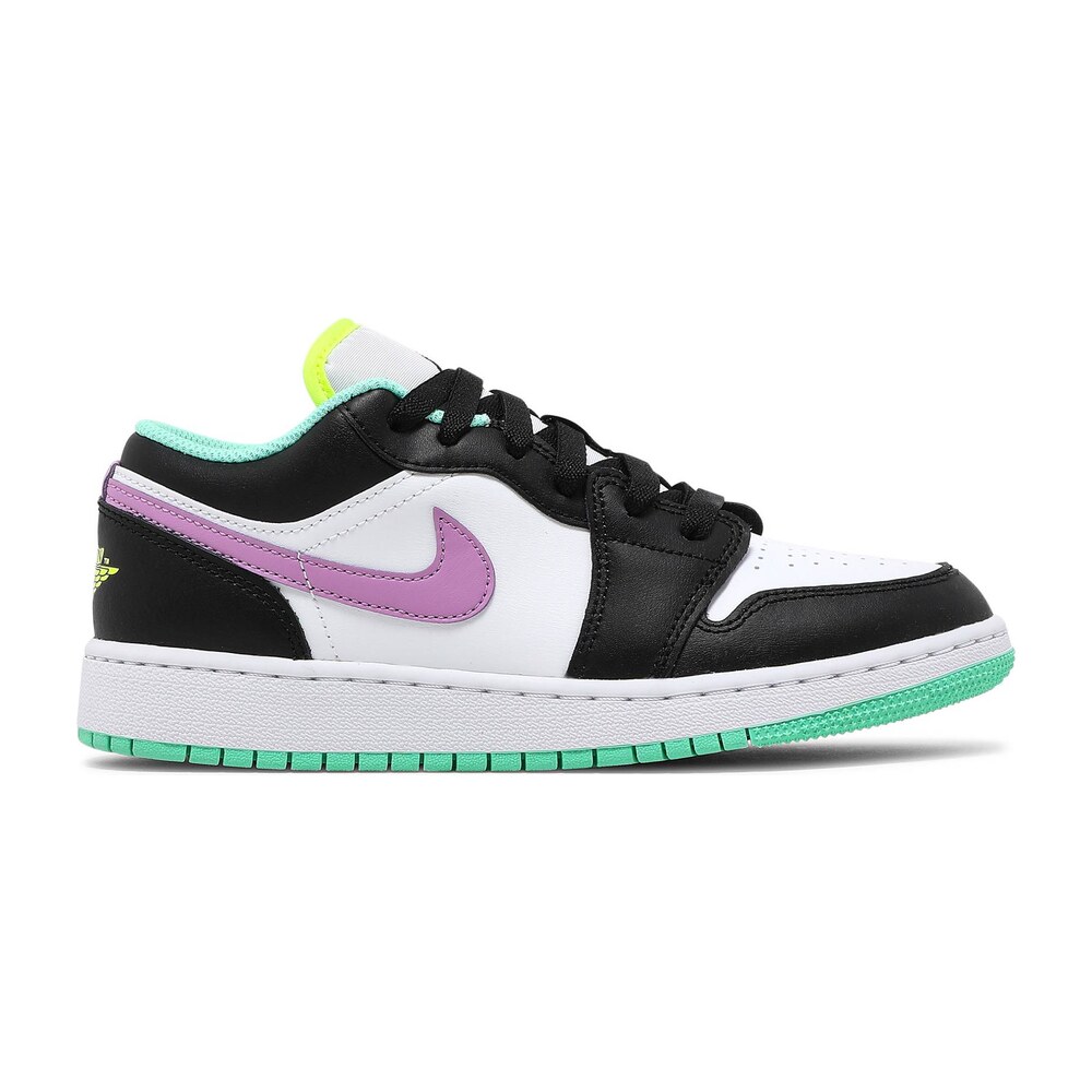 Tenis Air Jordan 1 Low Black White Purple