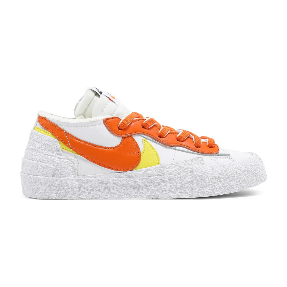 Tenis Nike Blazer Low Sacai White Magma Orange