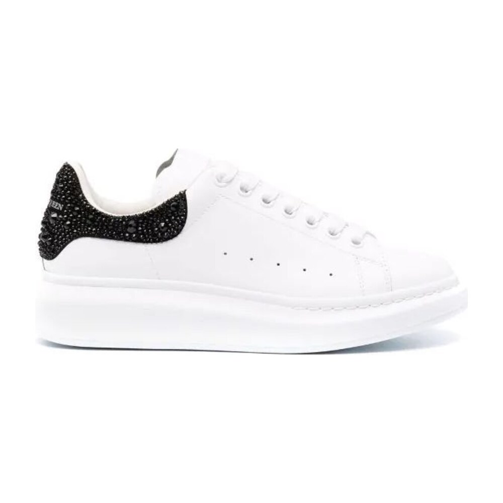 ALEXANDER MCQUEEN OVERSIZED WHITE BLACK CRYSTALS