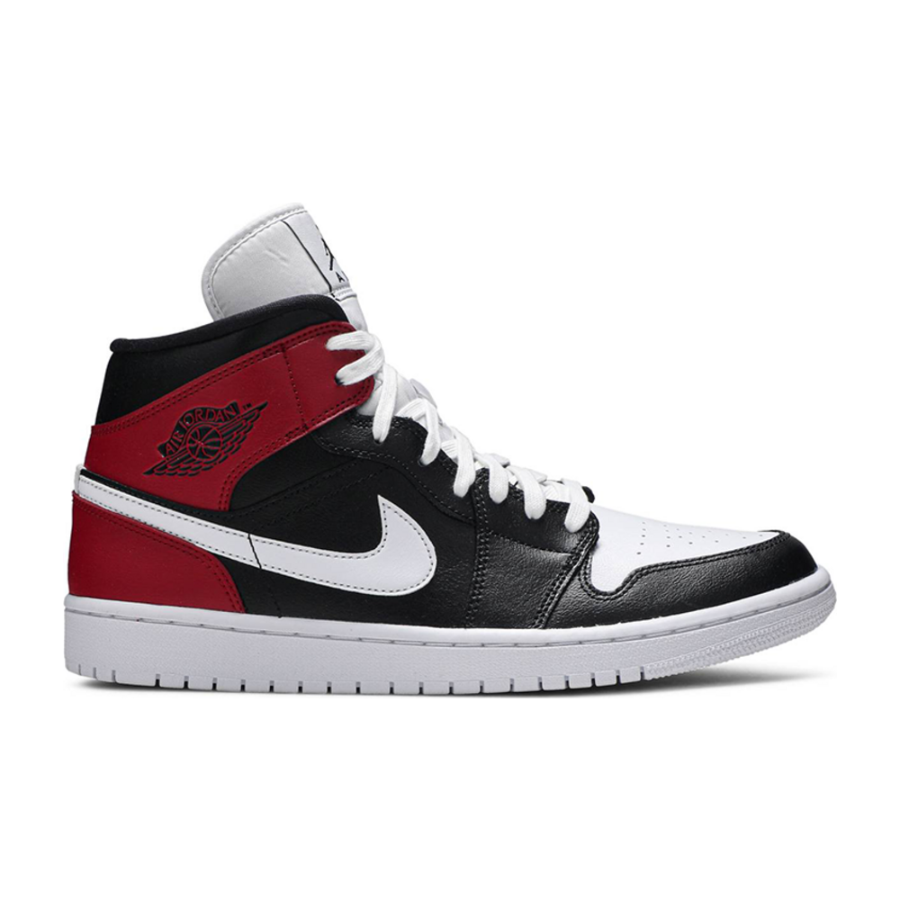 Air Jordan 1 Mid Black Noble Red