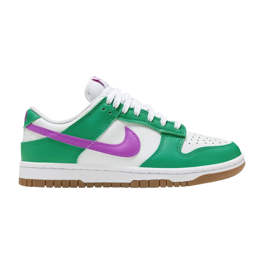 Nike Dunk Low White Stadium Green Fuchsia