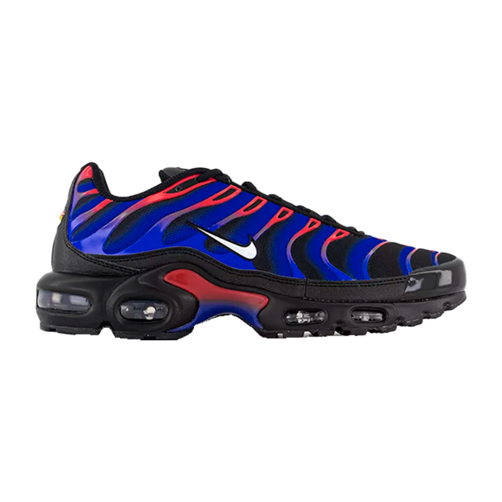 NIKE AIR MAX PLUS BLACK BLUE RED