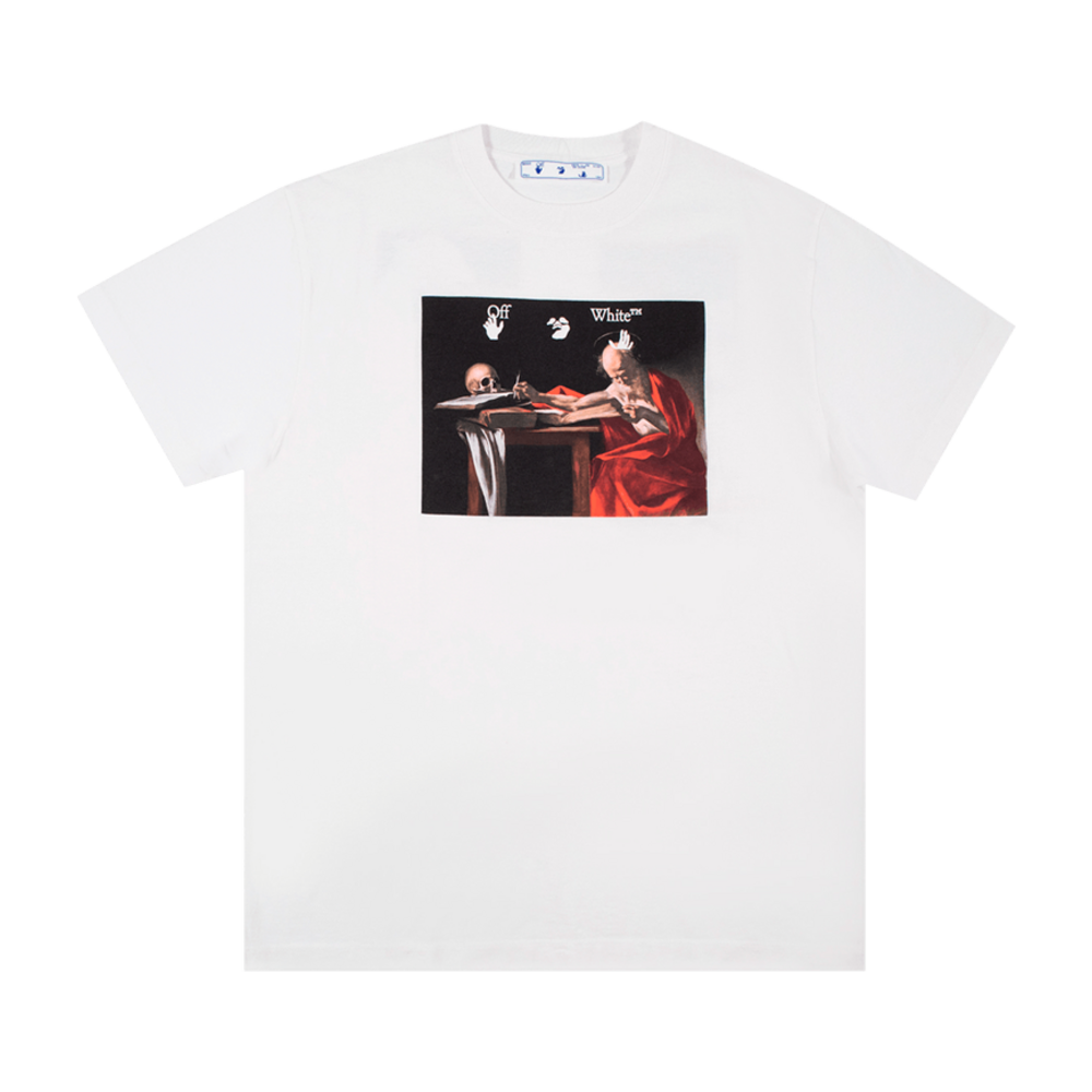 OFF-WHITE CARAVAGGIO OVER TEE WHITE RED