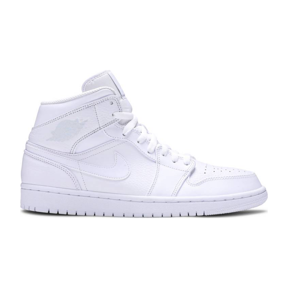 Tenis Air Jordan 1 Mid Triple White (2019)