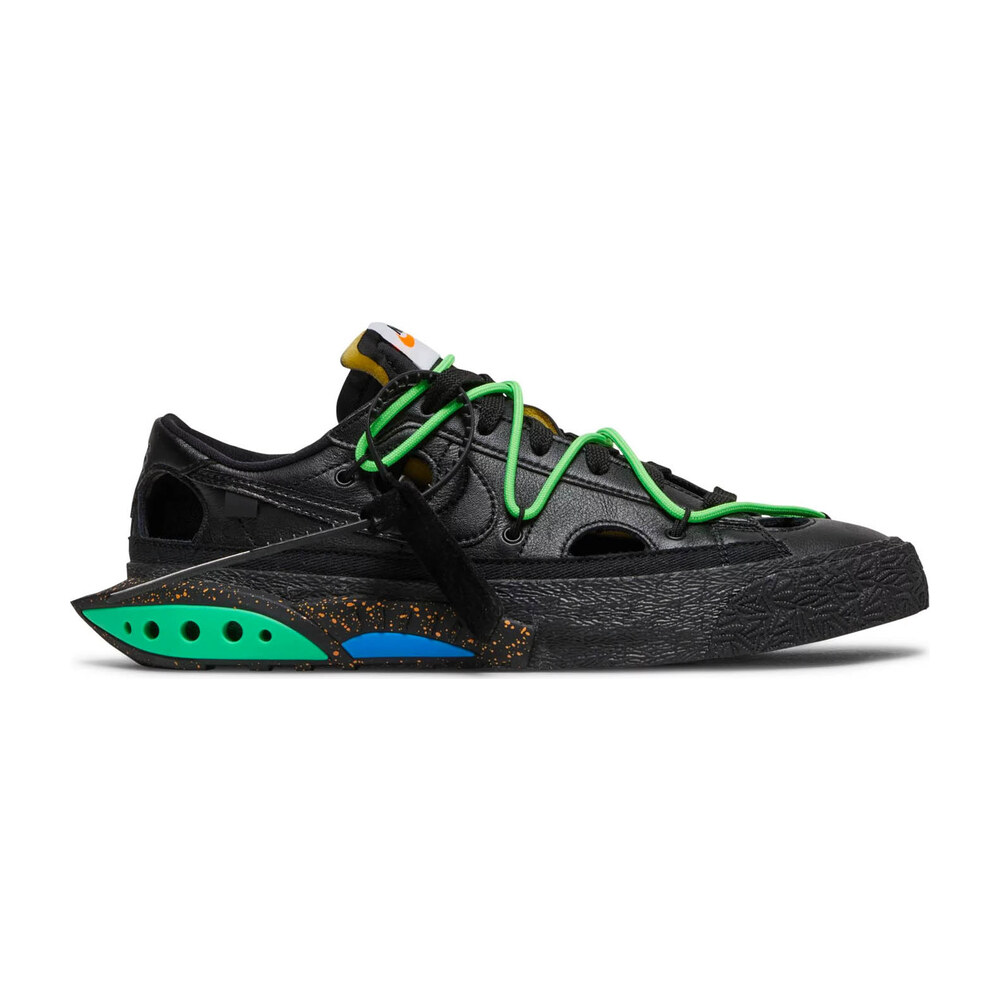 Tenis Nike Blazer Low Off White Black Electro Green