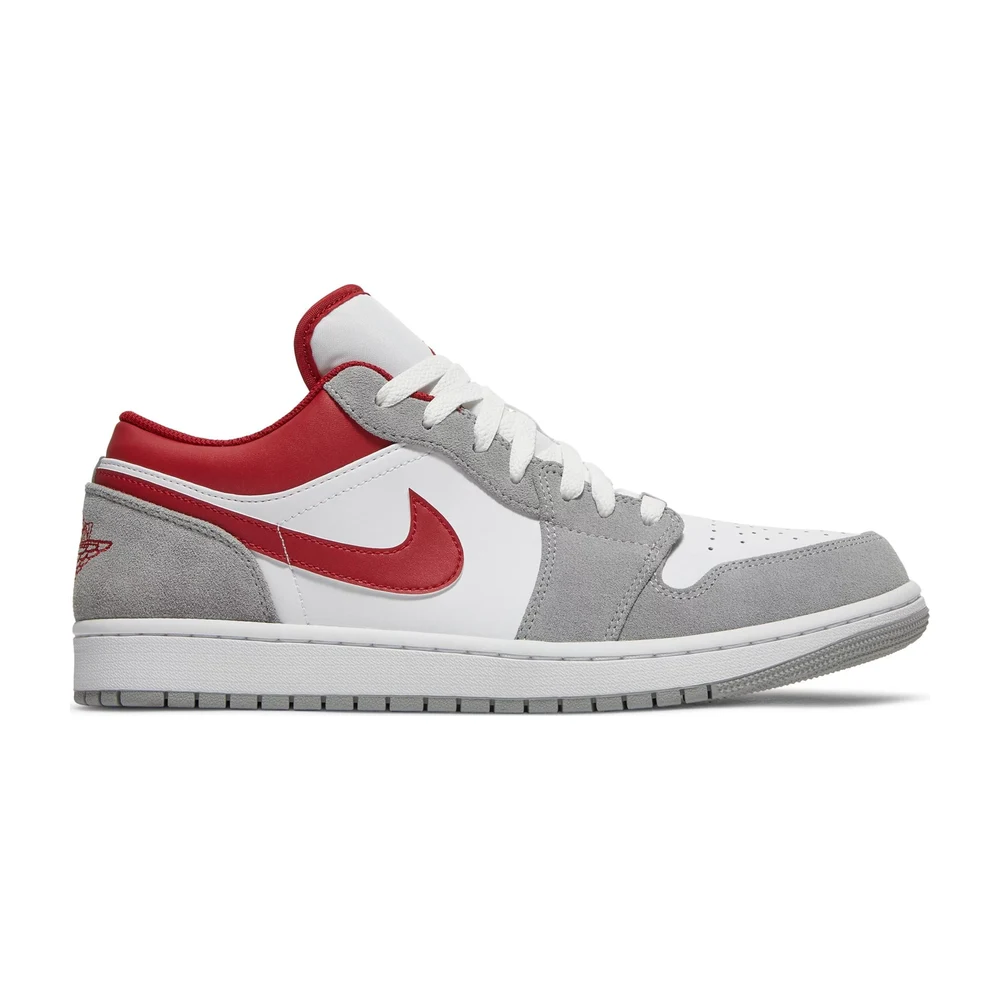 Tenis Air Jordan 1 Low Se Light Smoke Grey Gym Red