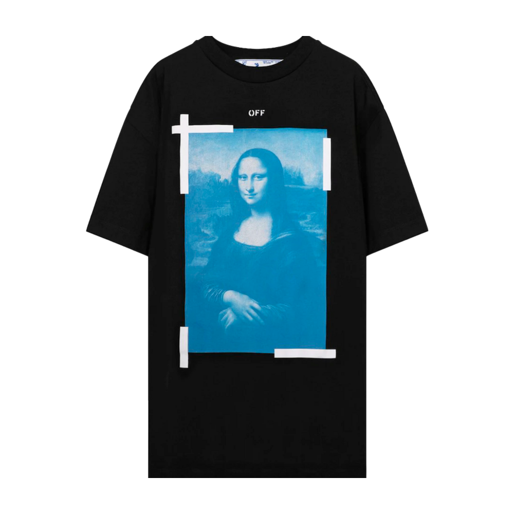 OFF- WHITE MONA LISA T SHIRT BLACK