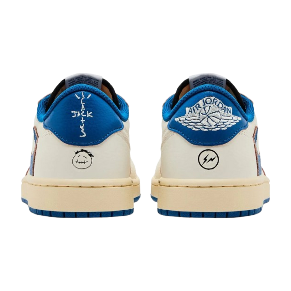 TENIS JORDAN 1 LOW OG SP FRAGMENT X TRAVIS SCOTT SAIL MILITARY BLUE