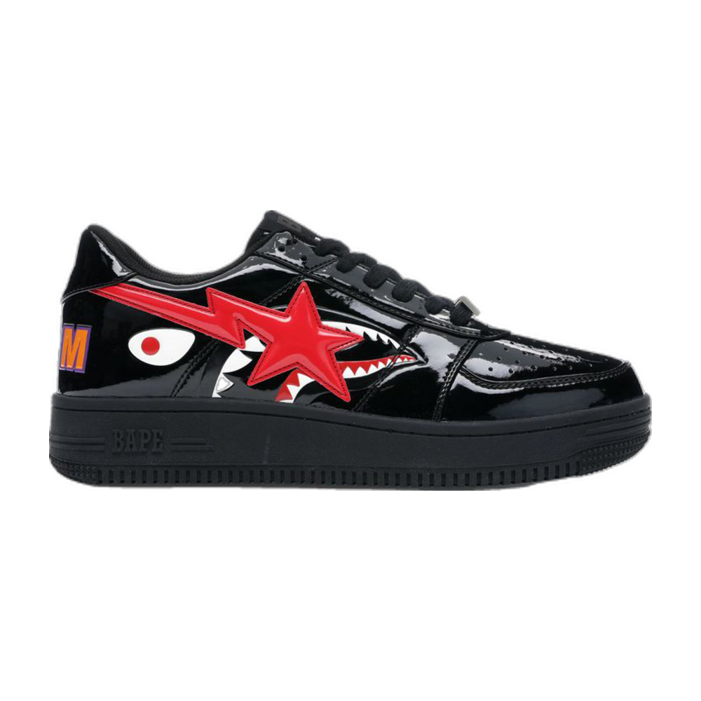 A BATHING APE BAPE STA LOW SHARK BLACK