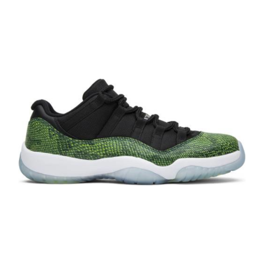 Tenis Jordan 11 Low Green Snakeskin