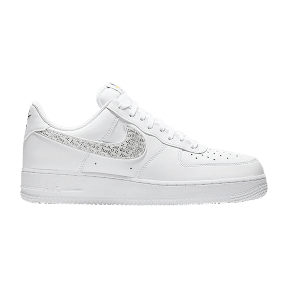 Tenis Nike Air Force 1 Low Just Do It Pack White Clear