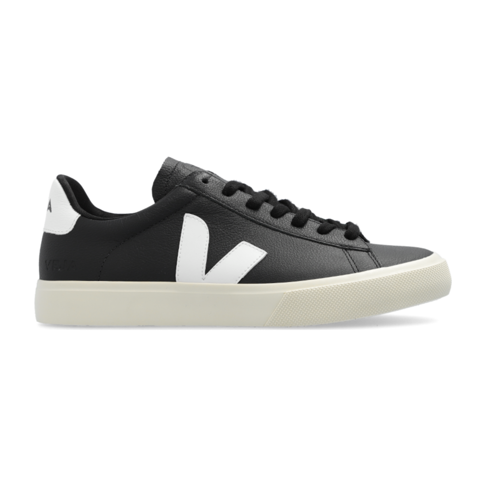 VEJA CAMPO LOW CHROMEFREE LEATHER BLACK WHITE