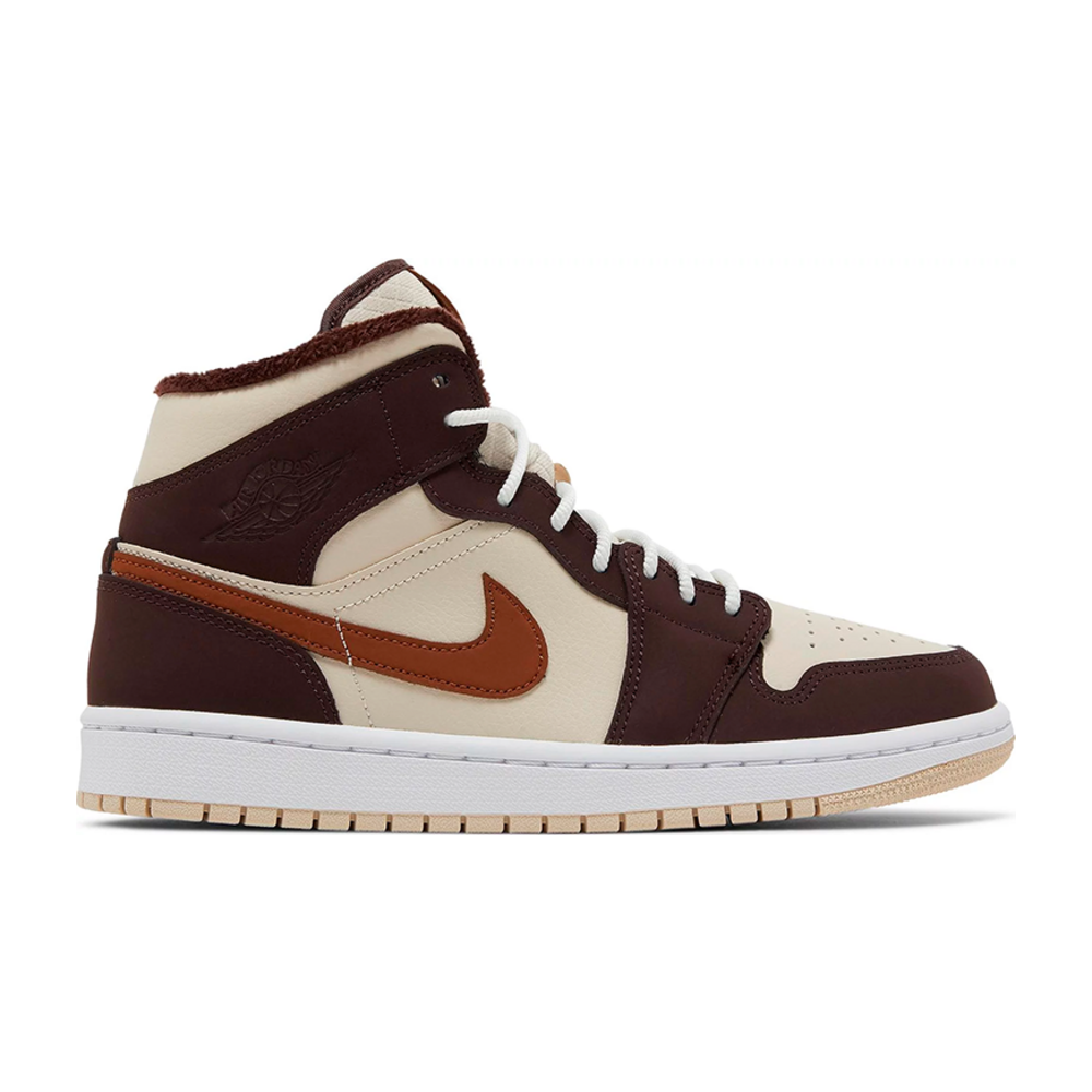 Tenis Air Jordan 1 Mid Se Brown Basalt Oatmeal