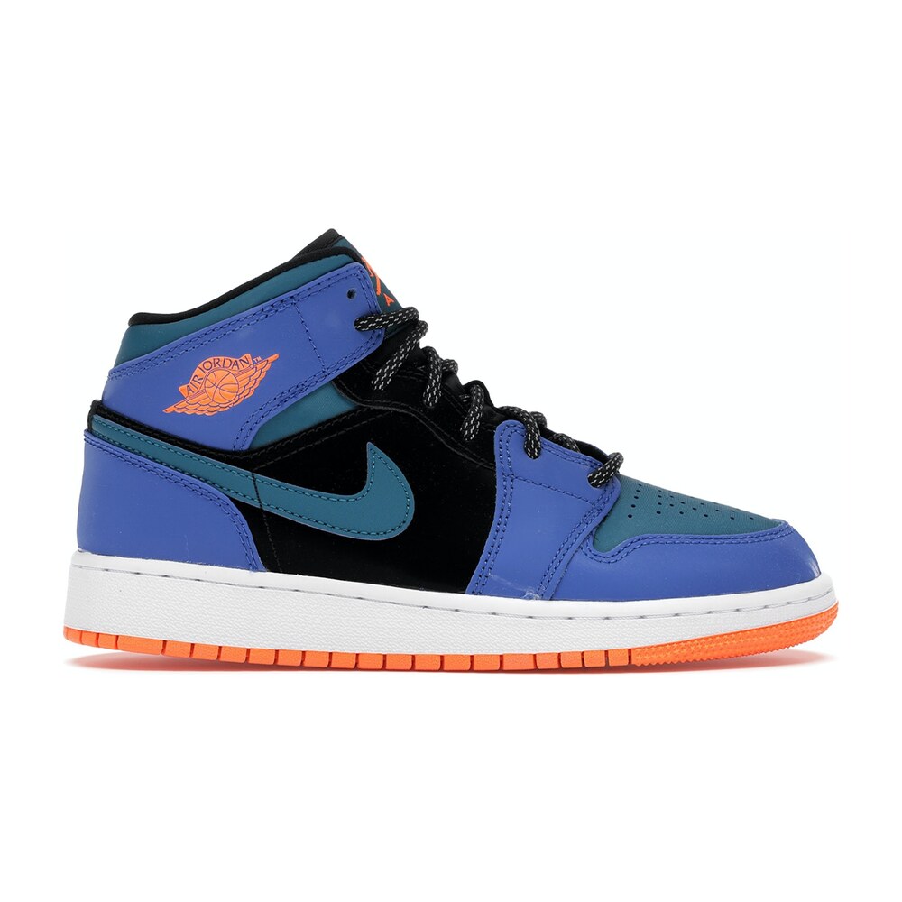 Tenis Air Jordan 1 Mid Racer Blue Green Abyss