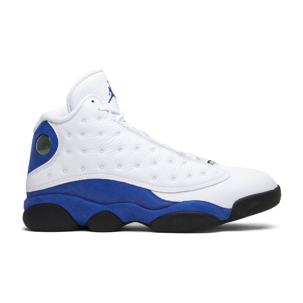 Tenis Jordan 13 White Hyper Royal Black